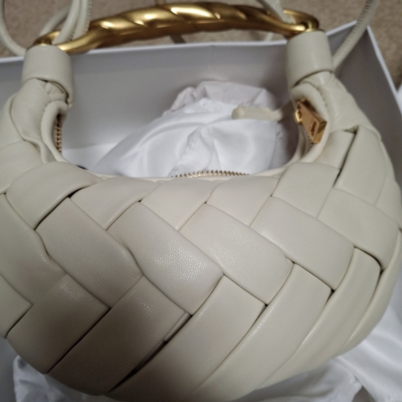 JW Pei Orla Weave Handbag - Cream White- BRAND NEW - Picture 3 of 13